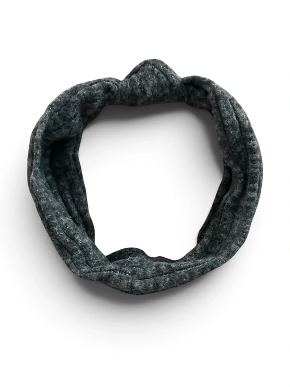 A New Day Target Knit Sweater Twist Front Headband - Charcoal Gray